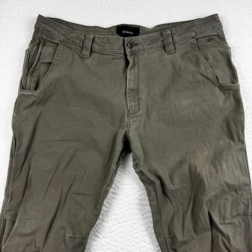 Vertx Delta Chino Pants Mens 42x32 Gray Slash Pockets Comfort‎ Classic Outdoor
